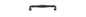 Iver Sarlat Cabinet Pull Centre to Centre 128mm,160mm,256mm, 320mm,450mm Matt Black - With Backplate & No Backplate