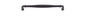 Iver Sarlat Cabinet Pull Centre to Centre 128mm,160mm,256mm, 320mm,450mm Matt Black - With Backplate & No Backplate