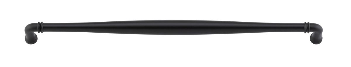 Iver Sarlat Cabinet Pull Centre to Centre 128mm,160mm,256mm, 320mm,450mm Matt Black - With Backplate & No Backplate