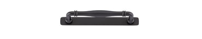 Iver Sarlat Cabinet Pull Centre to Centre 128mm,160mm,256mm, 320mm,450mm Matt Black - With Backplate & No Backplate