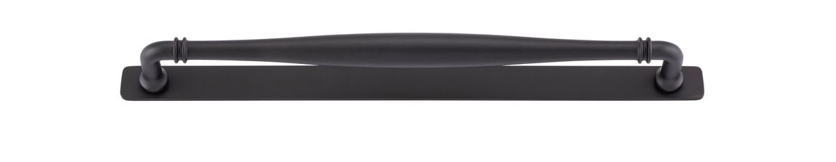 Iver Sarlat Cabinet Pull Centre to Centre 128mm,160mm,256mm, 320mm,450mm Matt Black - With Backplate & No Backplate