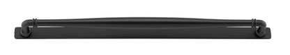 Iver Sarlat Cabinet Pull Centre to Centre 128mm,160mm,256mm, 320mm,450mm Matt Black - With Backplate & No Backplate