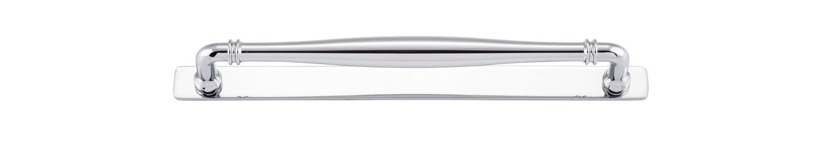 Iver Sarlat Cabinet Pull Centre to Centre 128mm,160mm,256mm, 320mm,450mm Polished Chrome- With Backplate & No Backplate