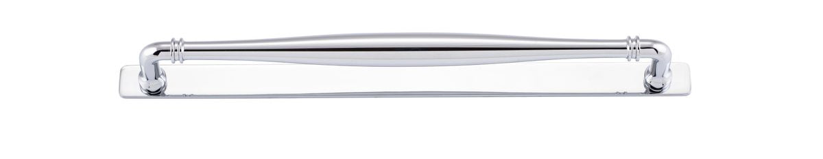 Iver Sarlat Cabinet Pull Centre to Centre 128mm,160mm,256mm, 320mm,450mm Polished Chrome- With Backplate & No Backplate