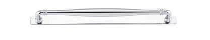 Iver Sarlat Cabinet Pull Centre to Centre 128mm,160mm,256mm, 320mm,450mm Polished Chrome- With Backplate & No Backplate