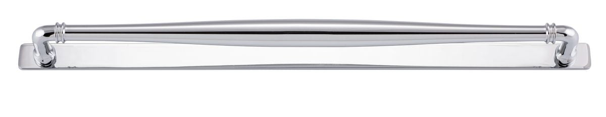Iver Sarlat Cabinet Pull Centre to Centre 128mm,160mm,256mm, 320mm,450mm Polished Chrome- With Backplate & No Backplate
