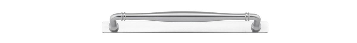 Iver Sarlat Cabinet Pull Centre to Centre 128mm,160mm, 256mm,320mm,450mm Brushed Chrome- With Backplate & No Backplate