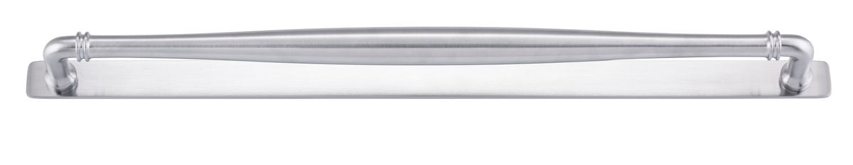 Iver Sarlat Cabinet Pull Centre to Centre 128mm,160mm, 256mm,320mm,450mm Brushed Chrome- With Backplate & No Backplate