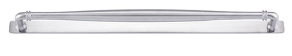 Iver Sarlat Cabinet Pull Centre to Centre 128mm,160mm, 256mm,320mm,450mm Brushed Chrome- With Backplate & No Backplate