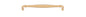 Iver Sarlat Cabinet Pull Centre to Centre 128mm,160mm, 256mm,320mm,450mm Brushed Brass - With Backplate & No Backplate