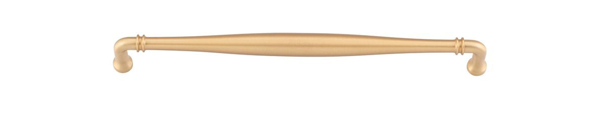 Iver Sarlat Cabinet Pull Centre to Centre 128mm,160mm, 256mm,320mm,450mm Brushed Brass - With Backplate & No Backplate