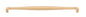 Iver Sarlat Cabinet Pull Centre to Centre 128mm,160mm, 256mm,320mm,450mm Brushed Brass - With Backplate & No Backplate