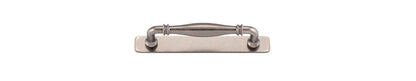 Iver Sarlat Cabinet Pull Centre to Centre 128mm,160mm,256mm, 320mm,450mm Distressed Nickel- With Backplate & No Backplate