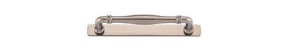 Iver Sarlat Cabinet Pull Centre to Centre 128mm,160mm,256mm, 320mm,450mm Distressed Nickel- With Backplate & No Backplate