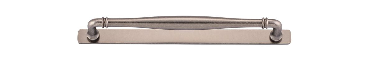 Iver Sarlat Cabinet Pull Centre to Centre 128mm,160mm,256mm, 320mm,450mm Distressed Nickel- With Backplate & No Backplate