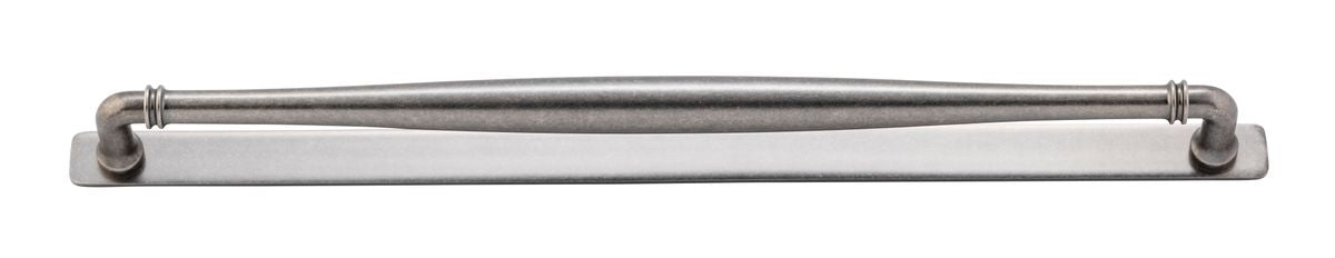 Iver Sarlat Cabinet Pull Centre to Centre 128mm,160mm,256mm, 320mm,450mm Distressed Nickel- With Backplate & No Backplate