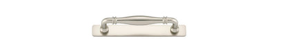 Iver Sarlat Cabinet Pull Centre to Centre 128mm,160mm,256mm, 320mm,450mm Satin Nickel - With Backplate & No Backplate