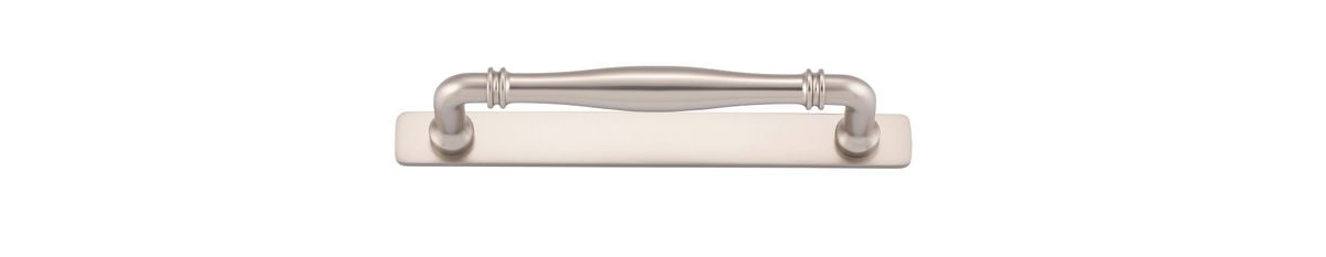 Iver Sarlat Cabinet Pull Centre to Centre 128mm,160mm,256mm, 320mm,450mm Satin Nickel - With Backplate & No Backplate