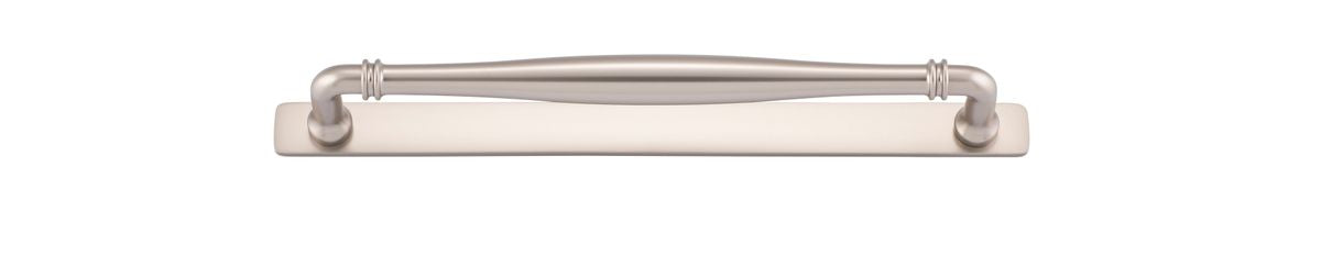 Iver Sarlat Cabinet Pull Centre to Centre 128mm,160mm,256mm, 320mm,450mm Satin Nickel - With Backplate & No Backplate