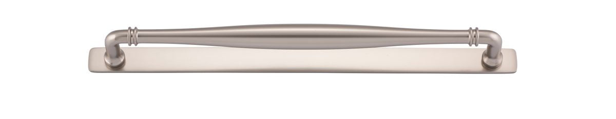 Iver Sarlat Cabinet Pull Centre to Centre 128mm,160mm,256mm, 320mm,450mm Satin Nickel - With Backplate & No Backplate