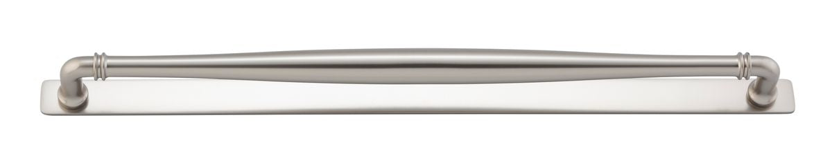 Iver Sarlat Cabinet Pull Centre to Centre 128mm,160mm,256mm, 320mm,450mm Satin Nickel - With Backplate & No Backplate