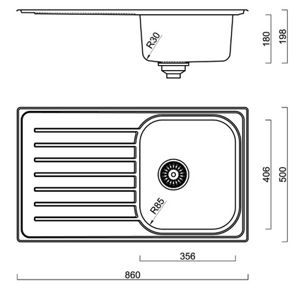 BURNS & FERALL EURONOX SINGLE & DOUBLE BOWL WITH  DRAINER & 1/4 WITH  DRAINER  MULTIPACK x 5 - STAINLESS STEEL