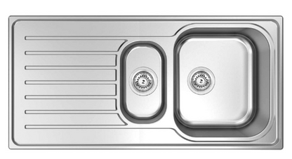 BURNS & FERALL EURONOX SINGLE & DOUBLE BOWL WITH  DRAINER & 1/4 WITH  DRAINER - STAINLESS STEEL