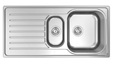 BURNS & FERALL EURONOX SINGLE & DOUBLE BOWL WITH  DRAINER & 1/4 WITH  DRAINER - STAINLESS STEEL