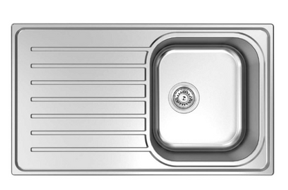 BURNS & FERALL EURONOX SINGLE & DOUBLE BOWL WITH  DRAINER & 1/4 WITH  DRAINER - STAINLESS STEEL