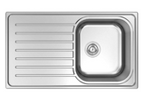 BURNS & FERALL EURONOX SINGLE & DOUBLE BOWL WITH  DRAINER & 1/4 WITH  DRAINER - STAINLESS STEEL