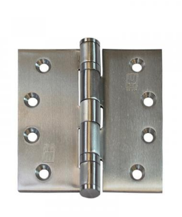 Lohala Hinge Stainless Steel 304 ,100mm x 100mm x 2.5mm & 100mm x 75mm x 2.5mm Fixed Pin Ball Bearing  Button Tipped
