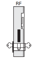 Cavity Slider For Doors Cavilock CL100 Louise Latch One Side Reversible Furniture & Key Both Sides Edge Pull -Polished Brass & Satin Chrome