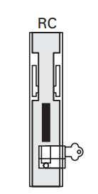 Cavity Slider For Doors Cavilock CL100 Louise Latch Both Sides & Key One Side Reversible Cylinder Edge Pull -Satin Chrome & Polished Brass