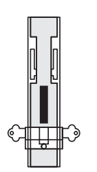 Cavity Slider For Doors Cavilock CL100 Louise Latch Both Sides & Key Both Sides Edge Pull -Satin Chrome & Polished Brass