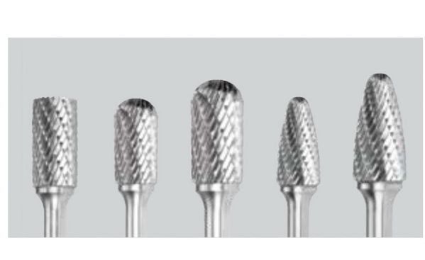 Trucut Heavy Duty Alpha 5 Piece Tungsten Carbide Burr set Aluminium 1/4" Shank & 1/4" Shank - 1/2" Flute