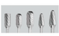 Trucut Heavy Duty Alpha 5 Piece Tungsten Carbide Burr set Aluminium 1/4" Shank & 1/4" Shank - 1/2" Flute