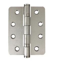 Lohala Hinge Stainless Steel 304 ,100mm x 100mm x 2.5mm  & 100mm x 75mm x 2.5mm Fixed Pin 2BB ,1/4" Radius Ball Bearing  Button Tipped