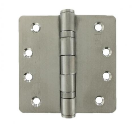 Lohala Hinge Stainless Steel 304 ,100mm x 100mm x 2.5mm  & 100mm x 75mm x 2.5mm Fixed Pin 2BB ,1/4" Radius Ball Bearing  Button Tipped