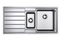 BURNS & FERALL LINEA R25 LEFT HAND / RIGHT HAND - SINGLE WITH  DRAINER & DOUBLE BOWL WITH  DRAINER & 1/4 WITH  DRAINER - STAINLESS STEEL