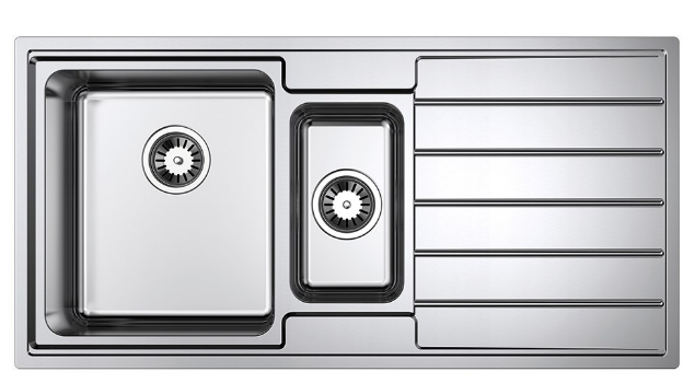 BURNS & FERALL LINEA R25 LEFT HAND / RIGHT HAND - SINGLE WITH  DRAINER & DOUBLE BOWL WITH  DRAINER & 1/4 WITH  DRAINER - STAINLESS STEEL