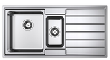 BURNS & FERALL LINEA R25 LEFT HAND / RIGHT HAND - SINGLE WITH  DRAINER & DOUBLE BOWL WITH  DRAINER & 1/4 WITH  DRAINER - STAINLESS STEEL