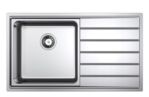 BURNS & FERALL LINEA R25 LEFT HAND / RIGHT HAND - SINGLE WITH  DRAINER & DOUBLE BOWL WITH  DRAINER & 1/4 WITH  DRAINER - STAINLESS STEEL