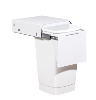 Hideaway Waste Bin ,Hideaway Soft-Close Range , 1 x 50Litres Bucket Door Pull Width 367mm x Height 625mm  x Depth 520mm -Arctic White - ( Available in 3 Sizes : 1 x 40Ltr ,1 x 50Ltr ,2 x 15Ltr )