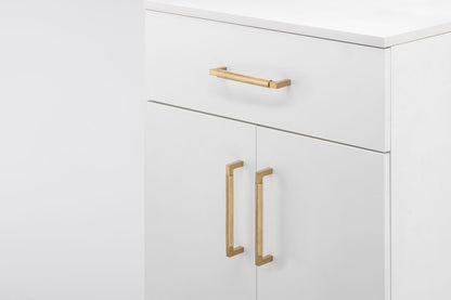 Iver Brunswick Cabinet Pull Centre to Centre 160mm,256mm,320mm, 450mm Brushed Gold PVD - With Backplate & No Backplate