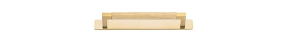 Iver Brunswick Cabinet Pull Centre to Centre 160mm,256mm,320mm, 450mm Brushed Gold PVD - With Backplate & No Backplate