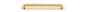 Iver Brunswick Cabinet Pull Centre to Centre 160mm,256mm,320mm, 450mm Brushed Gold PVD - With Backplate & No Backplate