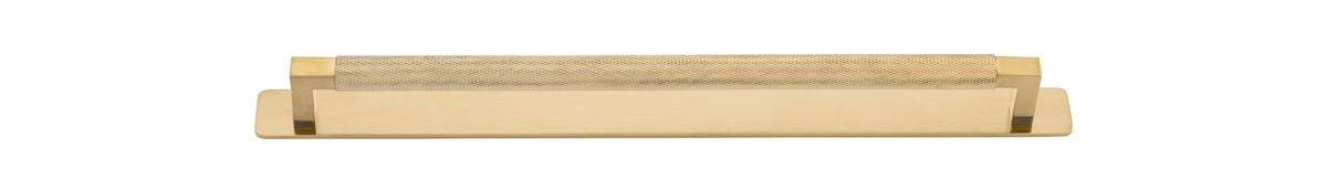Iver Brunswick Cabinet Pull Centre to Centre 160mm,256mm,320mm, 450mm Brushed Gold PVD - With Backplate & No Backplate