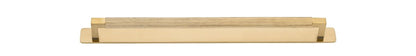 Iver Brunswick Cabinet Pull Centre to Centre 160mm,256mm,320mm, 450mm Brushed Gold PVD - With Backplate & No Backplate