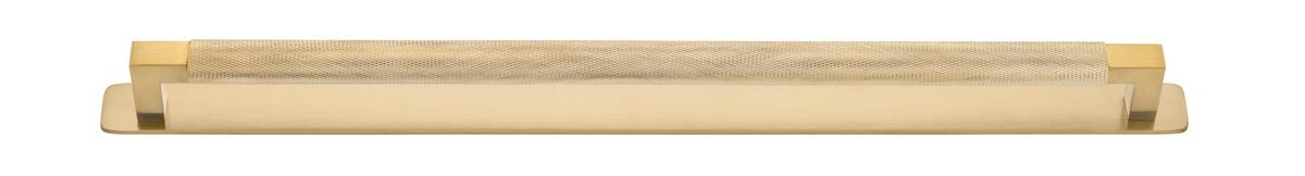 Iver Brunswick Cabinet Pull Centre to Centre 160mm,256mm,320mm, 450mm Brushed Gold PVD - With Backplate & No Backplate
