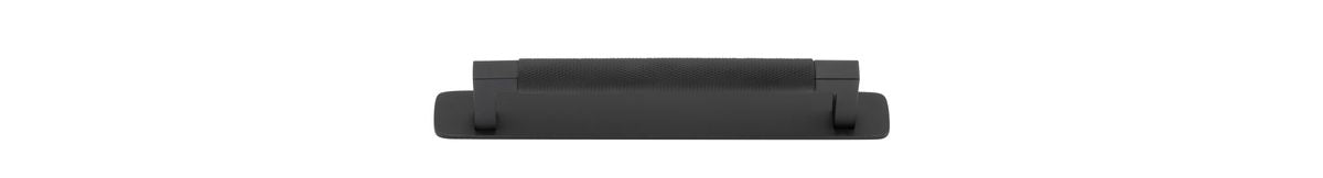 Iver Brunswick Cabinet Pull Centre to Centre 160mm,256mm,320mm, 450mm Matt Black - With Backplate & No Backplate
